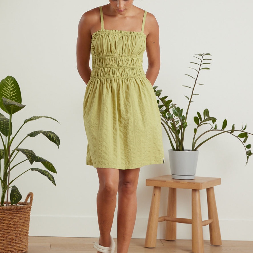 Known Supply Bayside Dress In Matcha